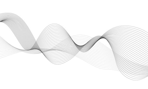 用于数字设计的抽象波浪元件图片下载