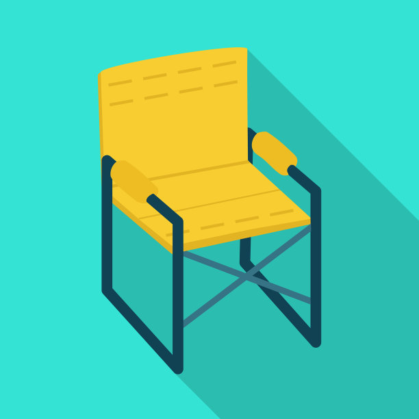 孤立的对象椅子和折叠图标图片下载