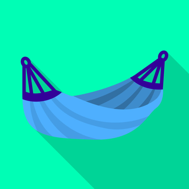 设计吊床和秋千图标套图片下载