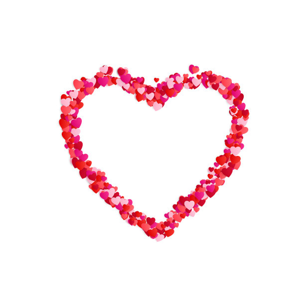 情人节心形框装饰元素浪漫图片下载