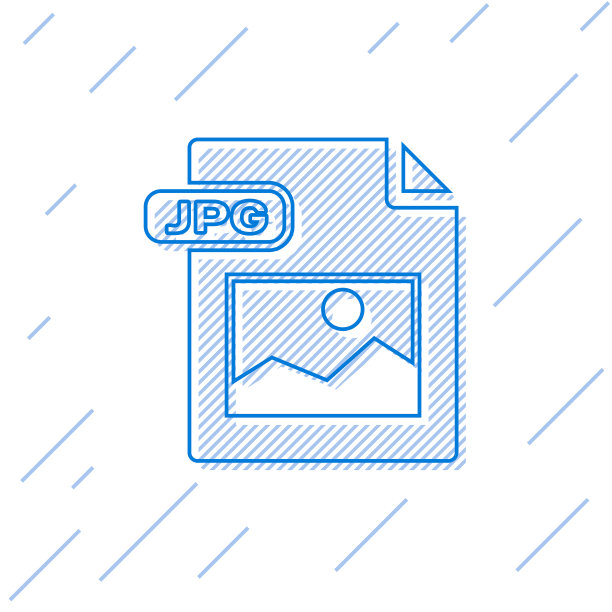 蓝色线JPG文件文件下载图像按钮图片下载