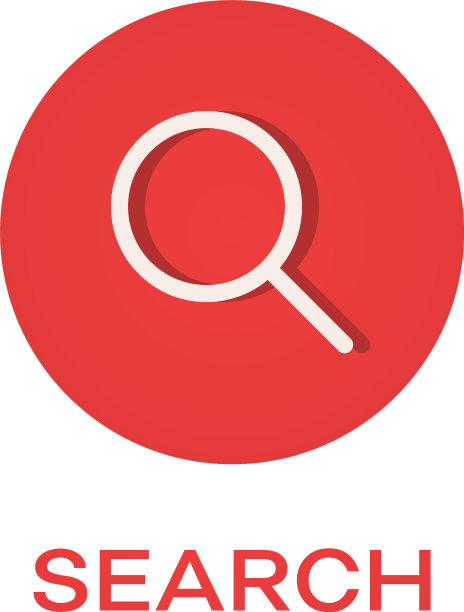 搜索圆形平面图标放大镜符号图片下载