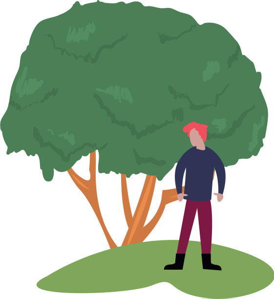 人与树景观图片下载