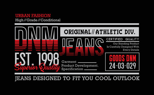 排版设计牛仔牛仔t恤印花图片下载