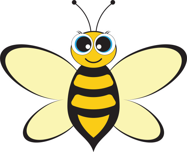 蜜蜂标志模板图标图片下载