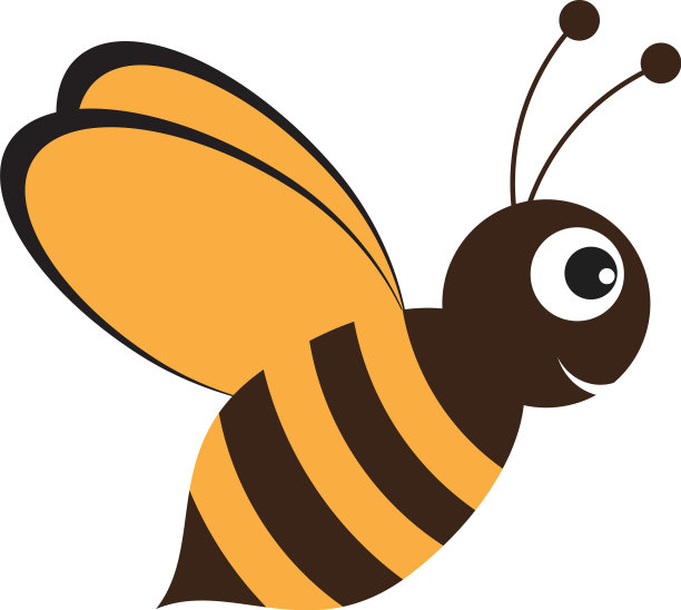 蜜蜂标志模板图标图片下载