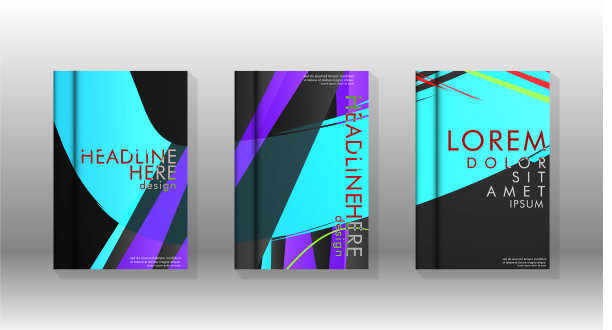 封面书与几何设计的背景图片下载