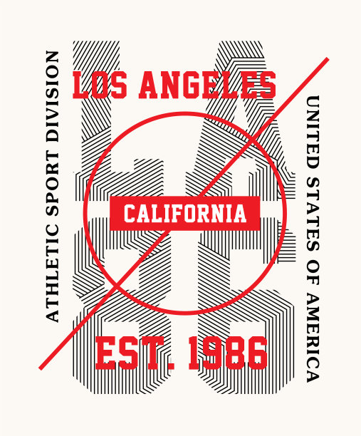 t恤的排版设计la 86图片下载