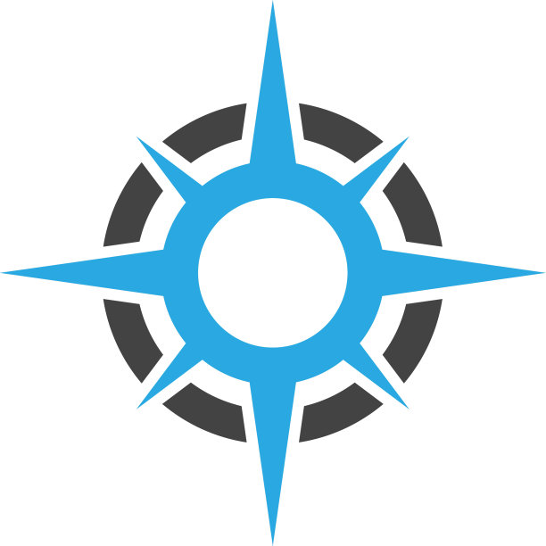 指南针logo模板图片下载