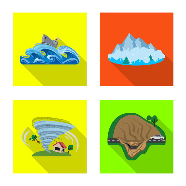 孤立物体自然灾害的象征图片下载