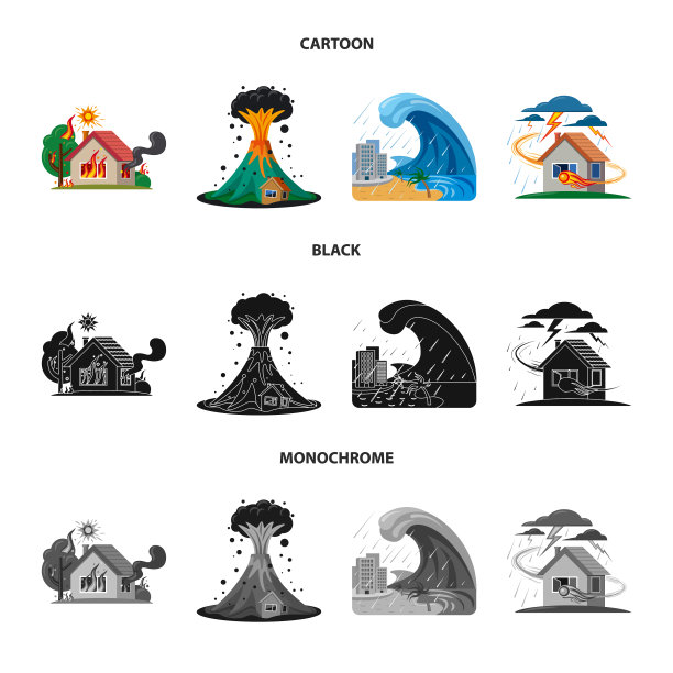 自然灾害标志图片下载