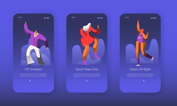 跳迪斯科的人物登陆页面设置图片下载