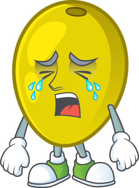 哭橄榄油为草药卡通吉祥物图片下载