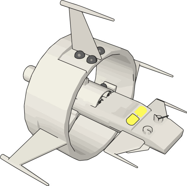 幻想战斗巡洋舰在白色背景图片下载