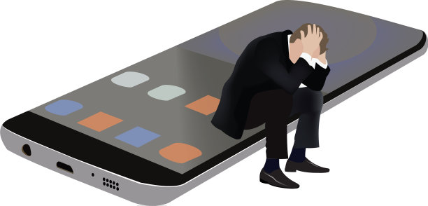 手机躺在上面绝望的人图片下载