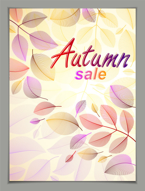 秋叶垂直背景自然落下图片下载