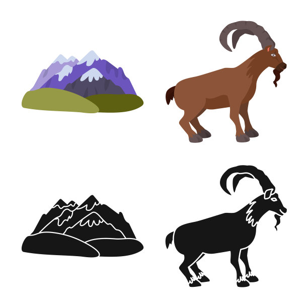 设计文化观光标志套装图片下载