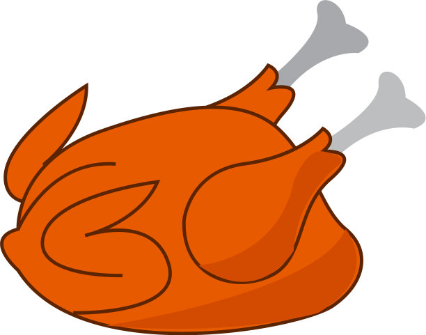 美味的整只烤鸡准备好了图片下载