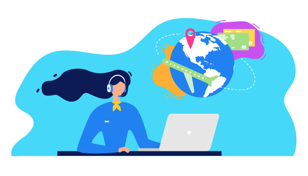 航空公司服务台服务理念图片下载