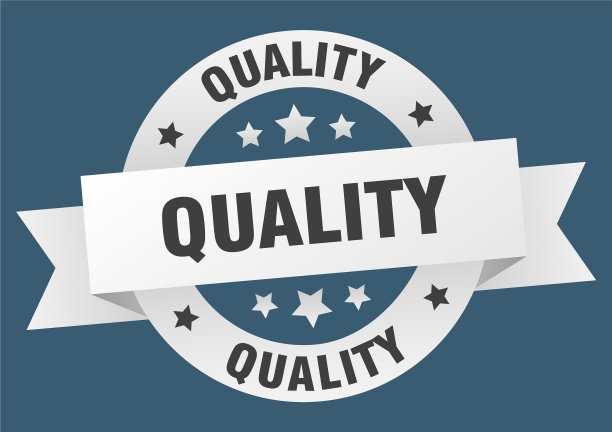 质量缎带质量圆形白色标志质量图片下载