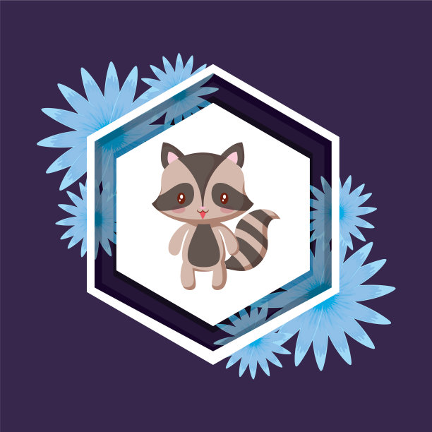 可爱的动物设计图片下载