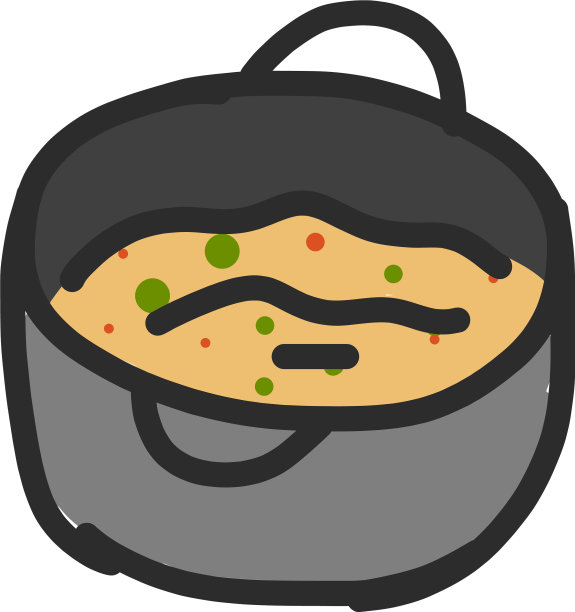 简单的白底炖锅图片下载