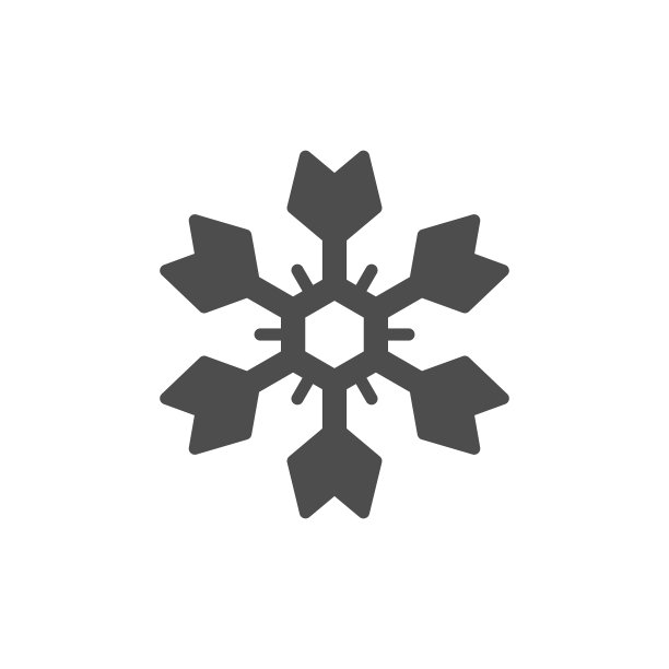雪花图标或雪概念图片下载