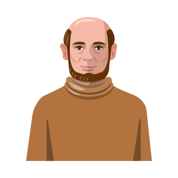 孤立对象化身和人脸标志集图片下载