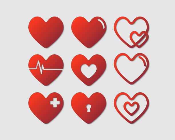 红心设医疗风格图片下载