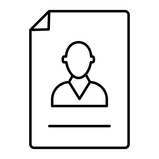 简历细线图标空缺文件图片下载