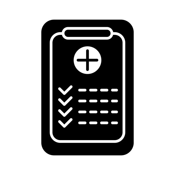 医学剪贴板固体图标图片下载