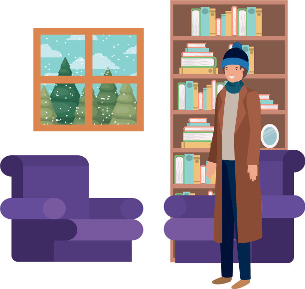 男士客厅设有景观窗图片下载