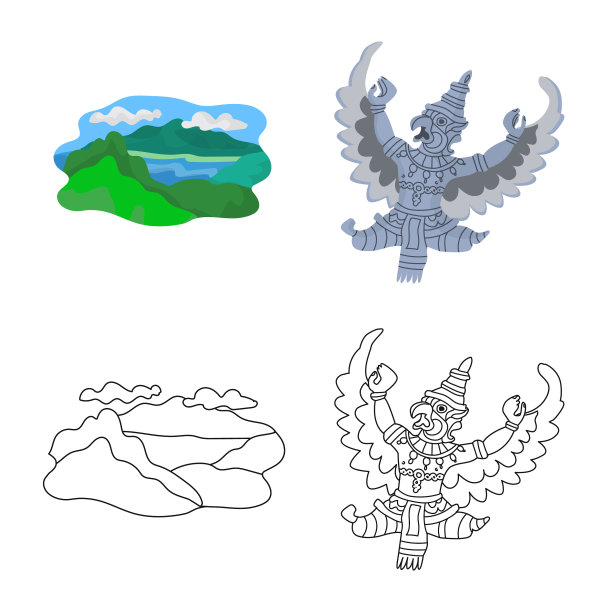 设计和旅行图标集和图片下载