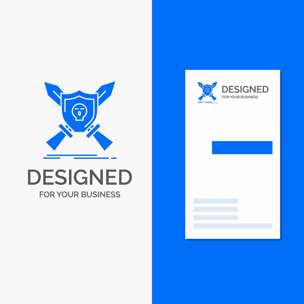 企业标志为徽章徽章游戏盾剑图片下载