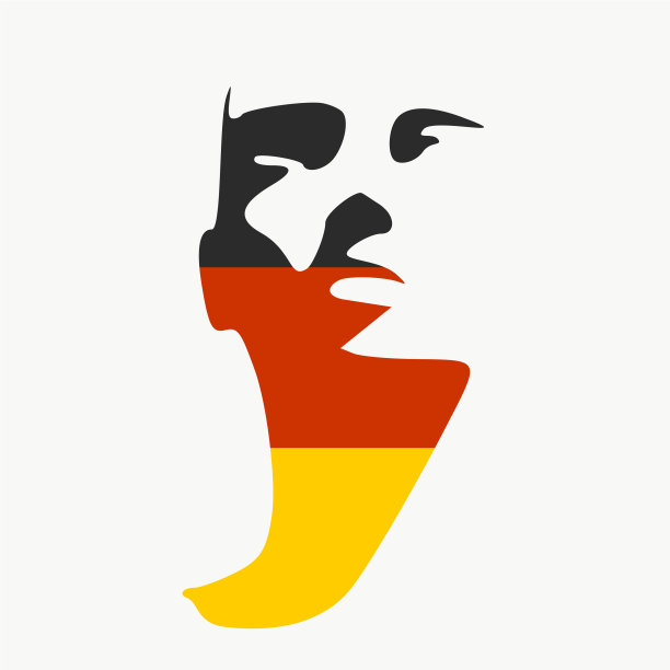 头部剪影面前视图图片下载