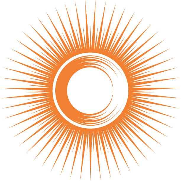 太阳插图标志图标图片下载