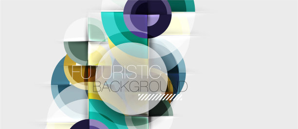几何设计抽象背景-圆图片下载
