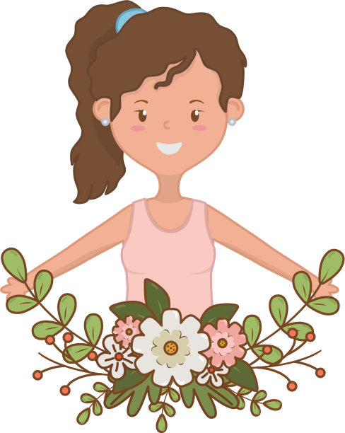 少女卡通设计图片下载