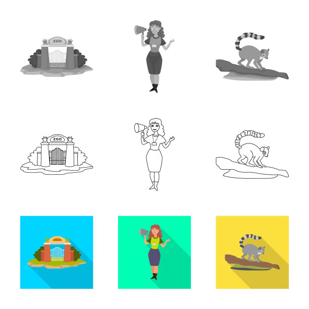 自然和有趣的象征集图片下载