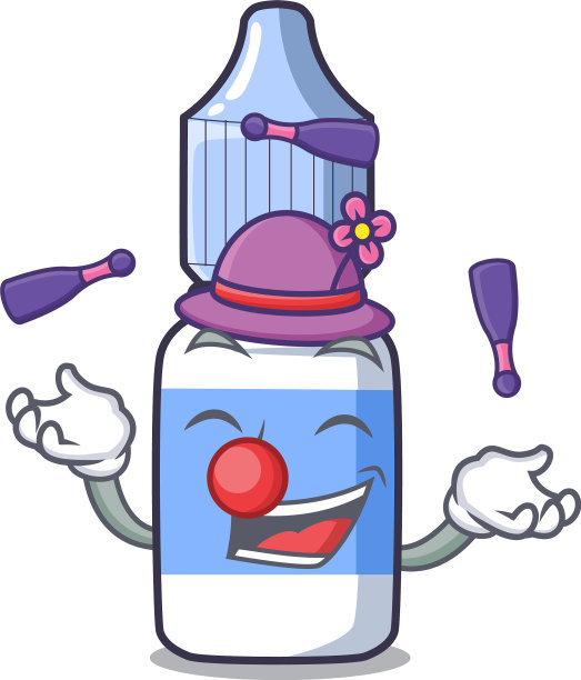 与角色隔离的杂耍眼药水图片下载