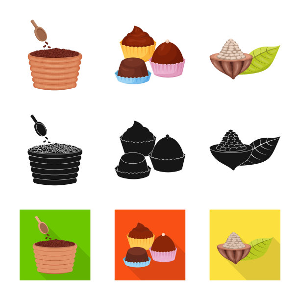 孤立对象食物和美味的标志收集图片下载