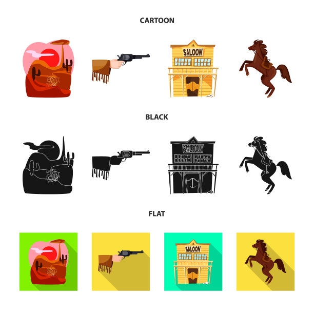 孤立物体德州与历史标志集图片下载