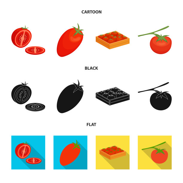 设计蔬菜和美味的图标集图片下载