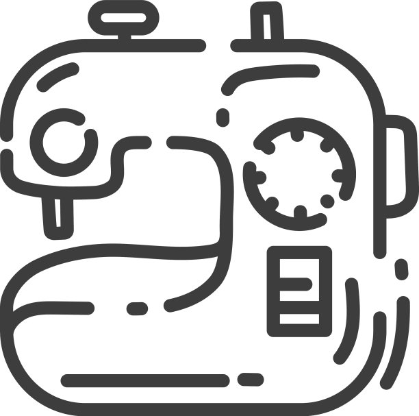 关于缝纫玩具的时尚线条风格图标-缝纫图片下载