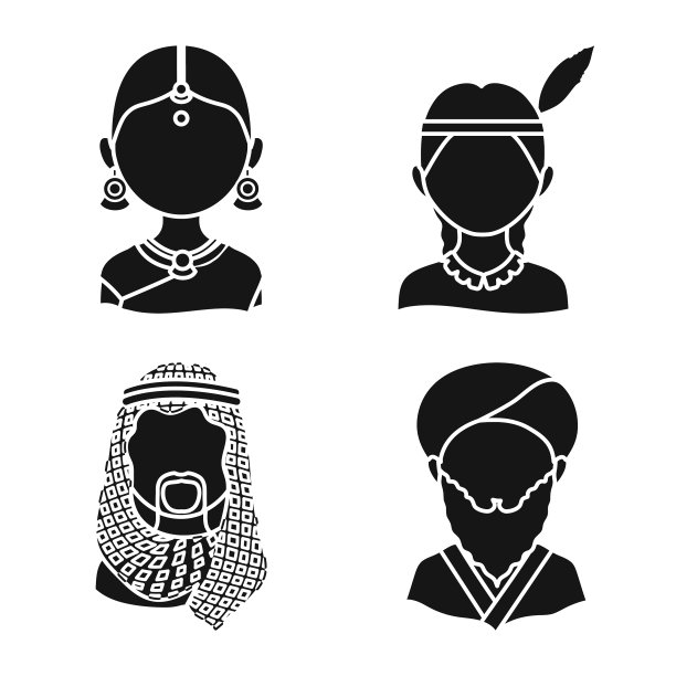 设计人与文化标志套图片下载