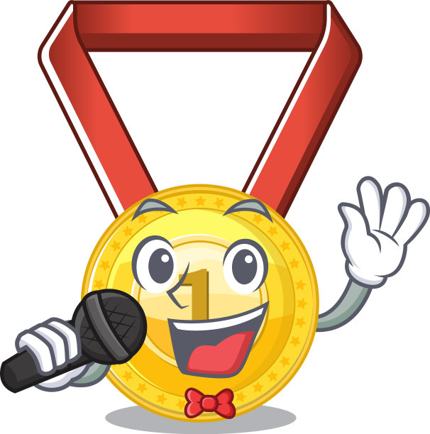 吉祥物造型的唱歌玩具金牌图片下载