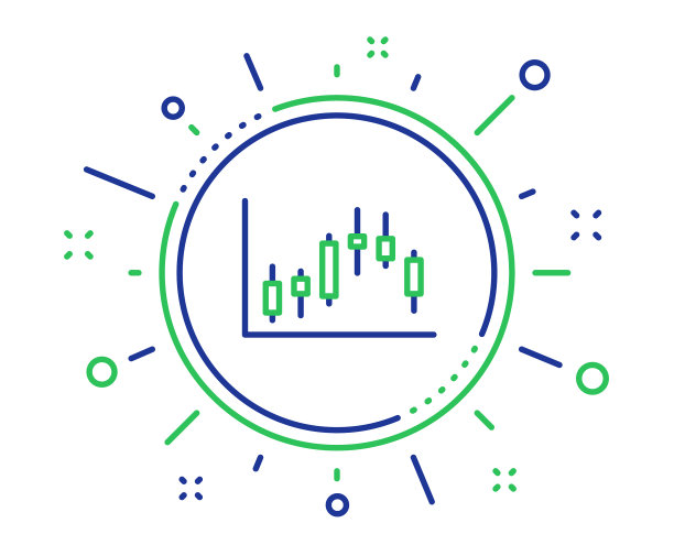 烛台图表线图标财务图表图片下载