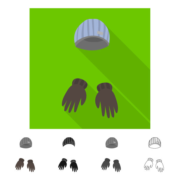 帽子和手套图标图片下载