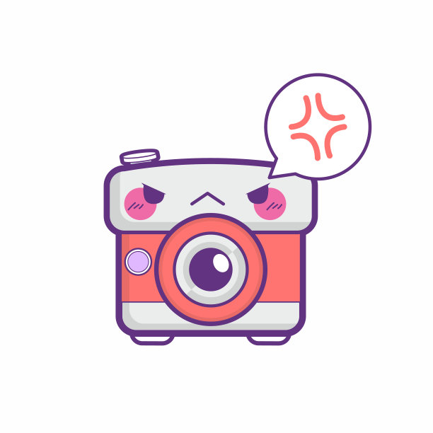 可爱的相机贴纸表情图片下载