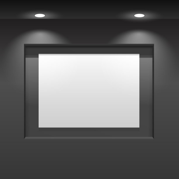 展板上垂直悬挂海报图片下载